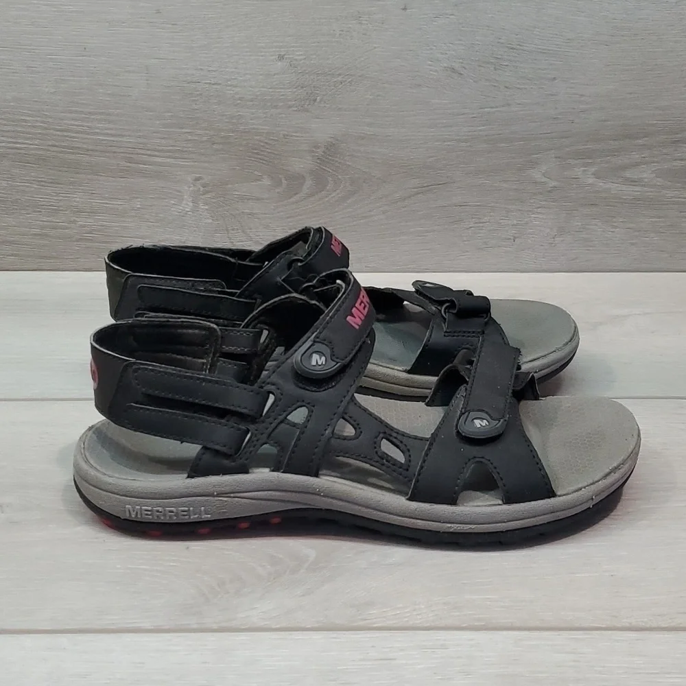 Merrell Woman Cedrus Comfort Outdoor Hook&loop Sandals Flats shoes sz 6